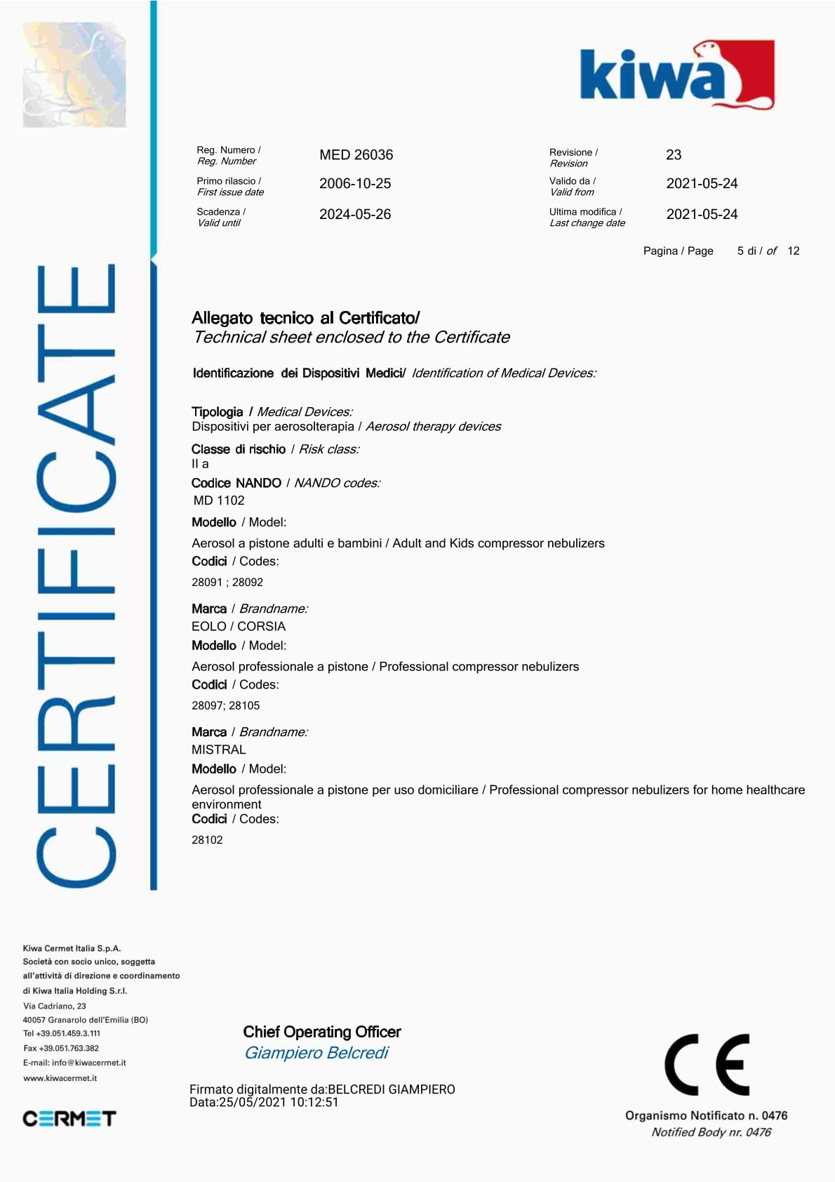Gima 29947 Speculum Perno Sterile - medio Ø 26 mm