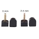 luakesa Emingo 24 Pairs High Heels Tips Replacement Shoes Repair Caps With 6 Inch Stiletto Remove Pliers,6 Size,8,/9/10/11/12/12.5Mm,U-Shape,Black gallery image