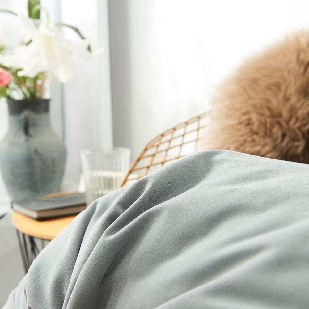 WEMEON Velvet Throw Pillow Covers Cushion Cases 24x24in Set of 4,Solid Color Pillows Soft Decorative Square Couch Pillow Covers,Mix and Match Home Decor for Sofa Bedroom Car Couch (Neutral)