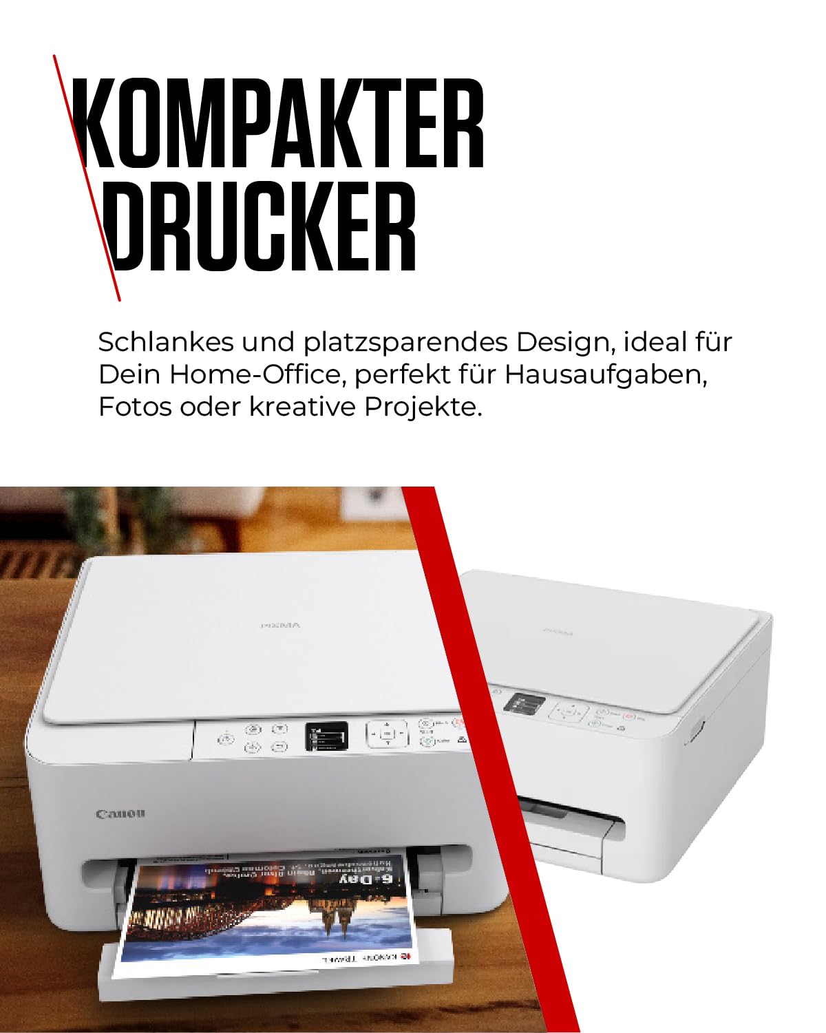 Canon PIXMA TS6550I WLAN-Multifunktionsdrucker mit Papierkassette und Frontbedienung