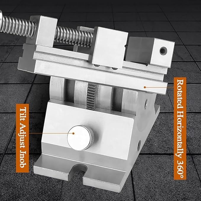 Tornillo de banco inclinable, tornillo de banco de prensa angular estilo cuna para joyería y acabado de diamantes,