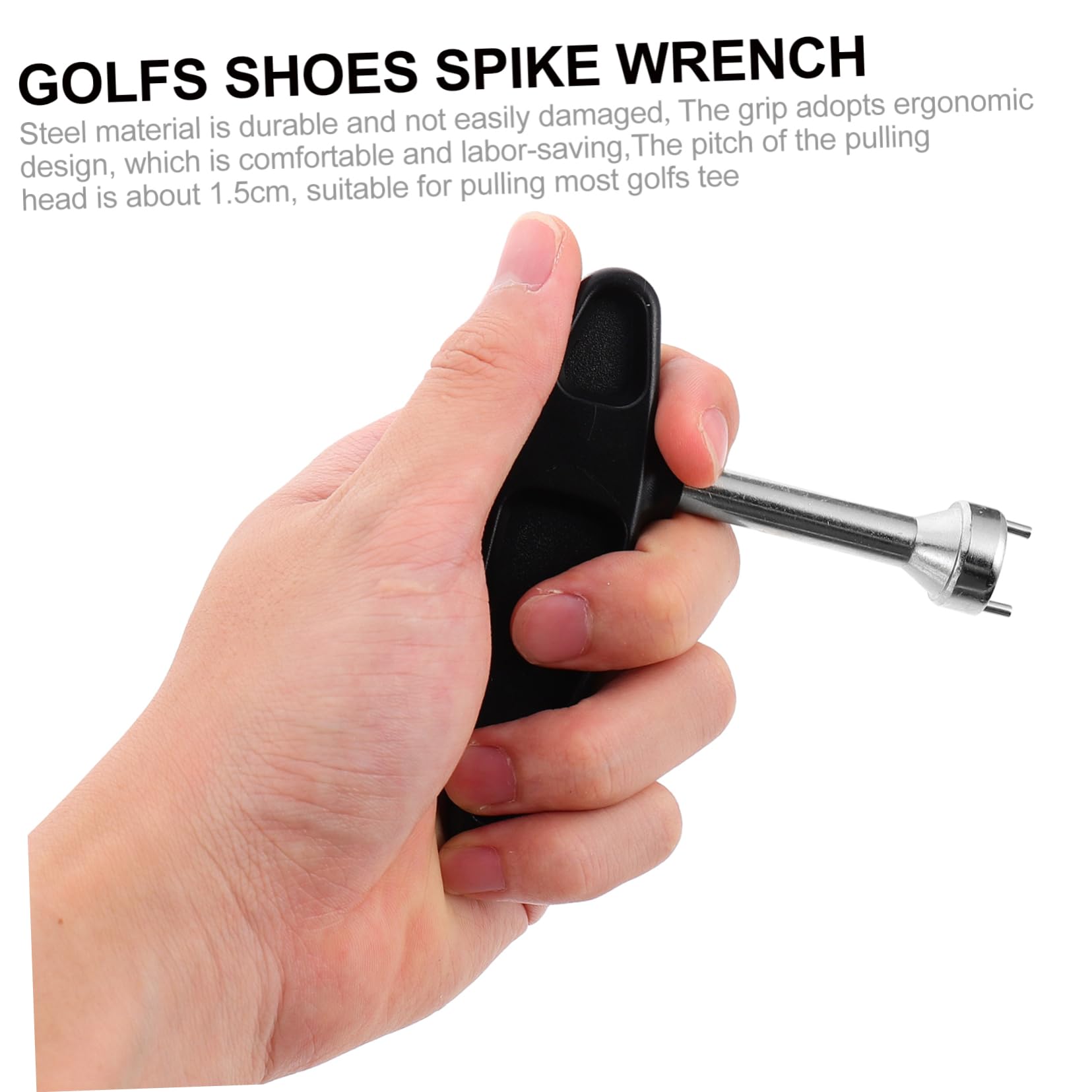 Garneck Golf Shoe Cleat Wrenches Easy Nail Lifter for Golf Shoes Ergonomic Grip Removal Tool