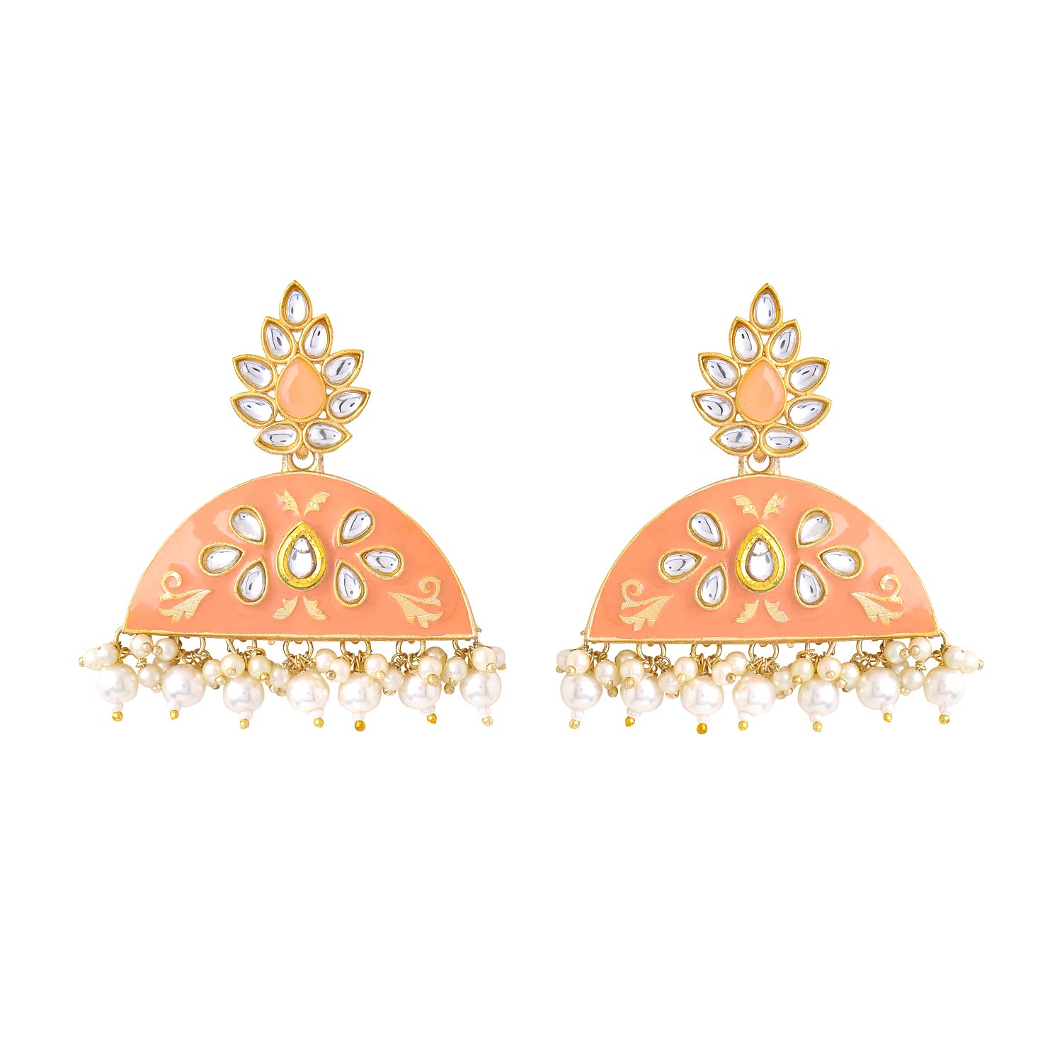 Yellow Chimes Earrings for Women and Girls Meenakari Drop Earrings | Gold Plated Pink Meenakari Drop Earrings | Birthday Gift for girls and women Anniversary Gift for Wife (B0C1RZ4TKZ) Amazon Price History, Amazon Price Tracker