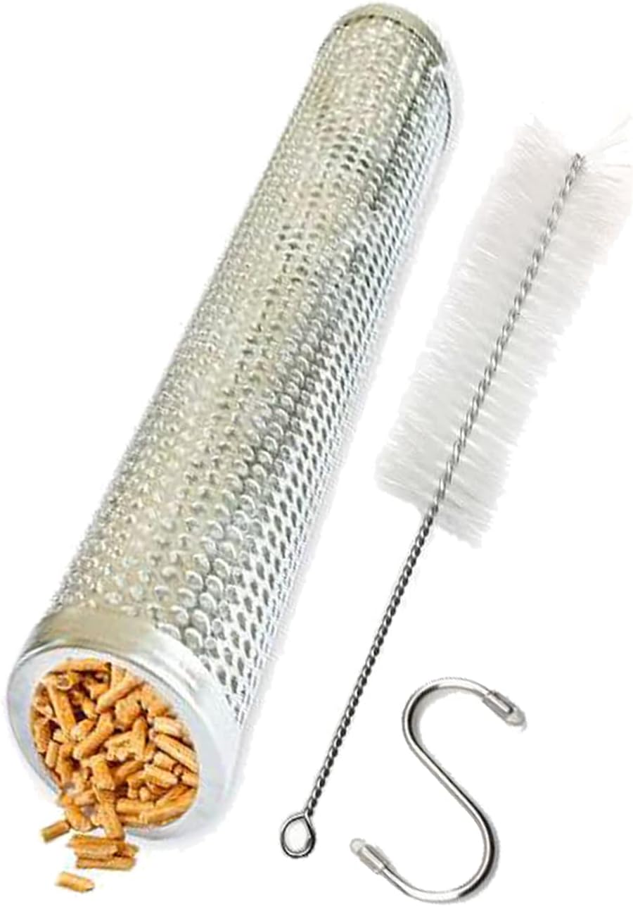 Amazon S.fields.inc スモークチューブ スモーカーボックス BBQ ペレットバーベキューグリル ウッドチップ 燻製