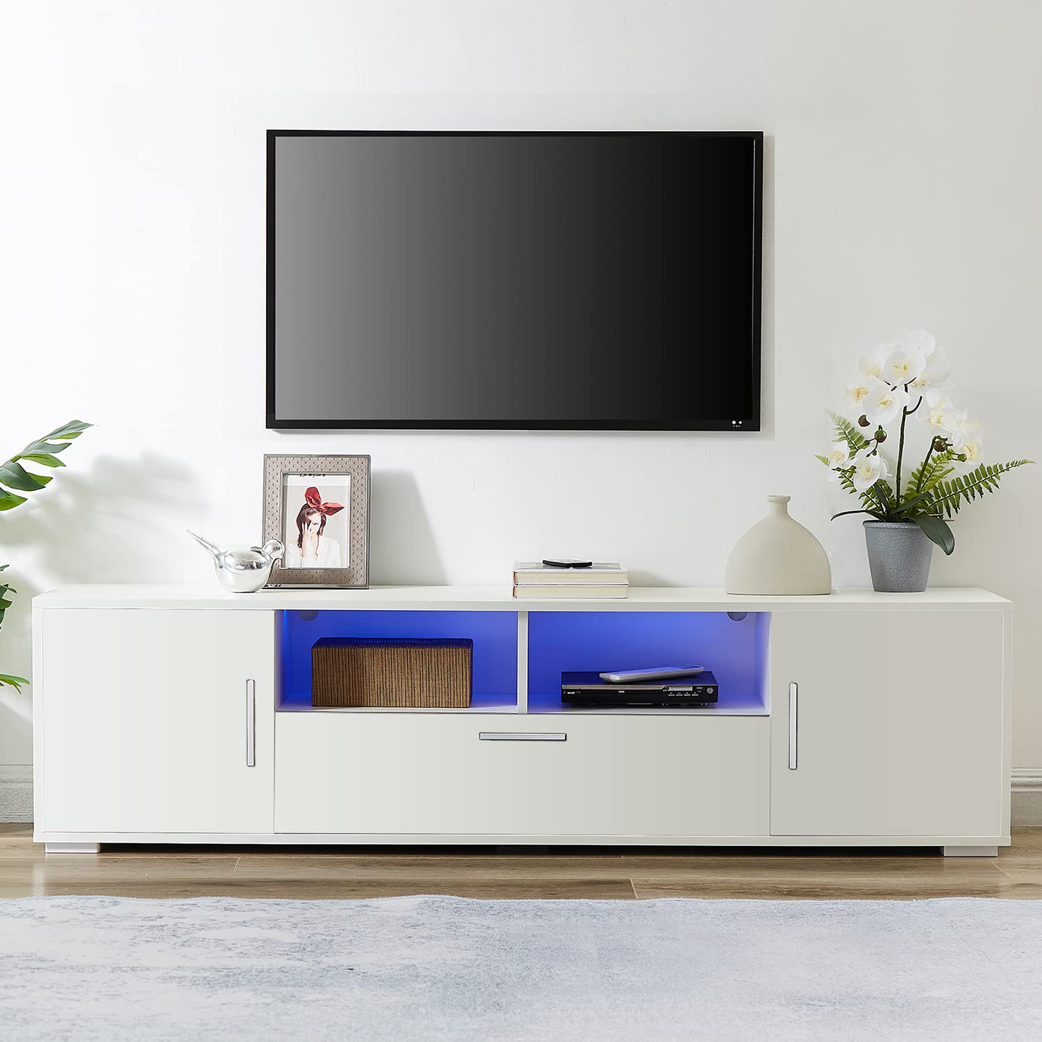 white tv console 75 inch Yetta