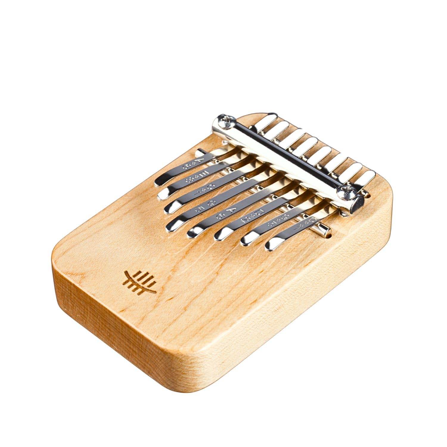 Mini Kalimba - 8 Tasten | Ahorn-Massivholz in C-Dur | 60 Dezibel Lautstärke! Für Einsteiger und Kinder ideales Instrument