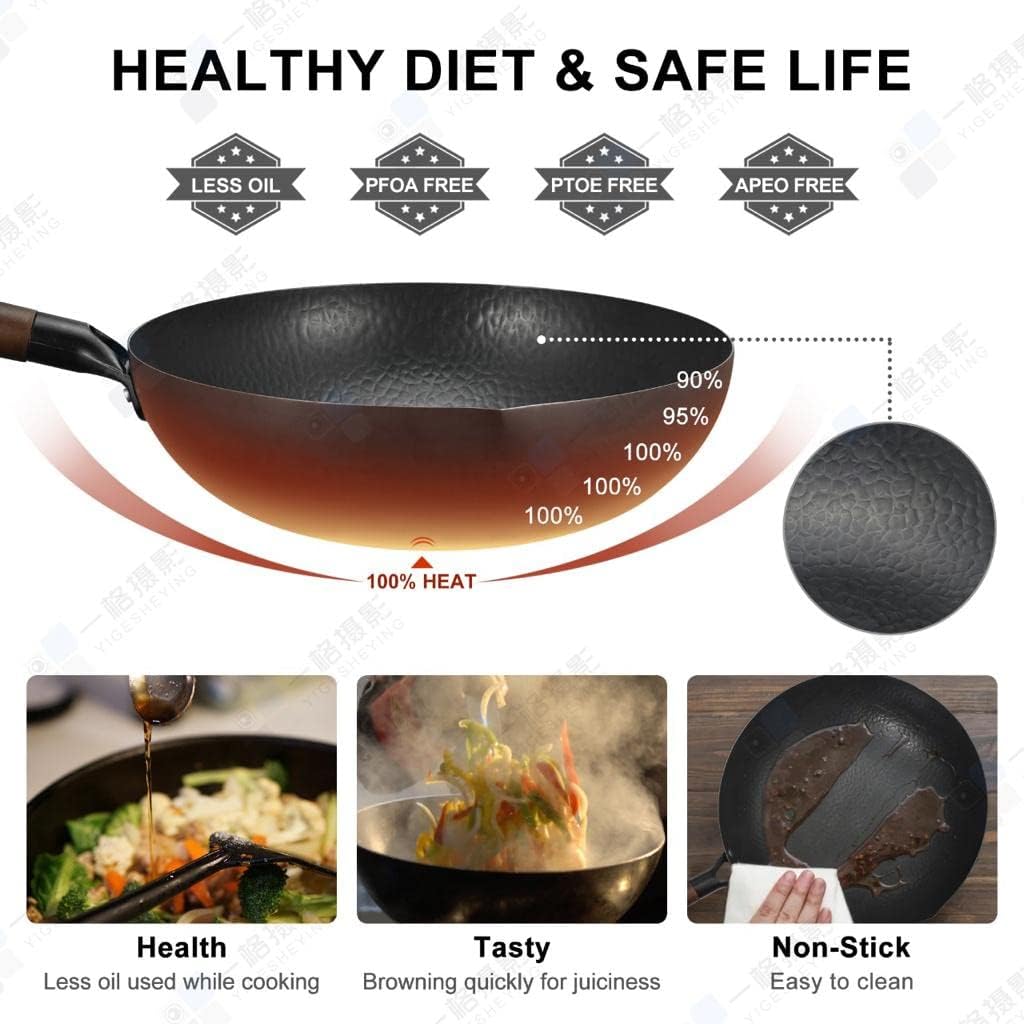 Royal Tag Nonstick Wok for Healthy and Tasty Cooking