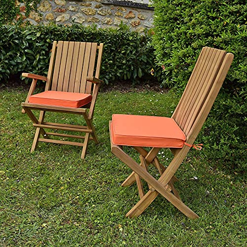 Teck'Attitude Coussin Corail pour chaises et fauteuils pliants Cover