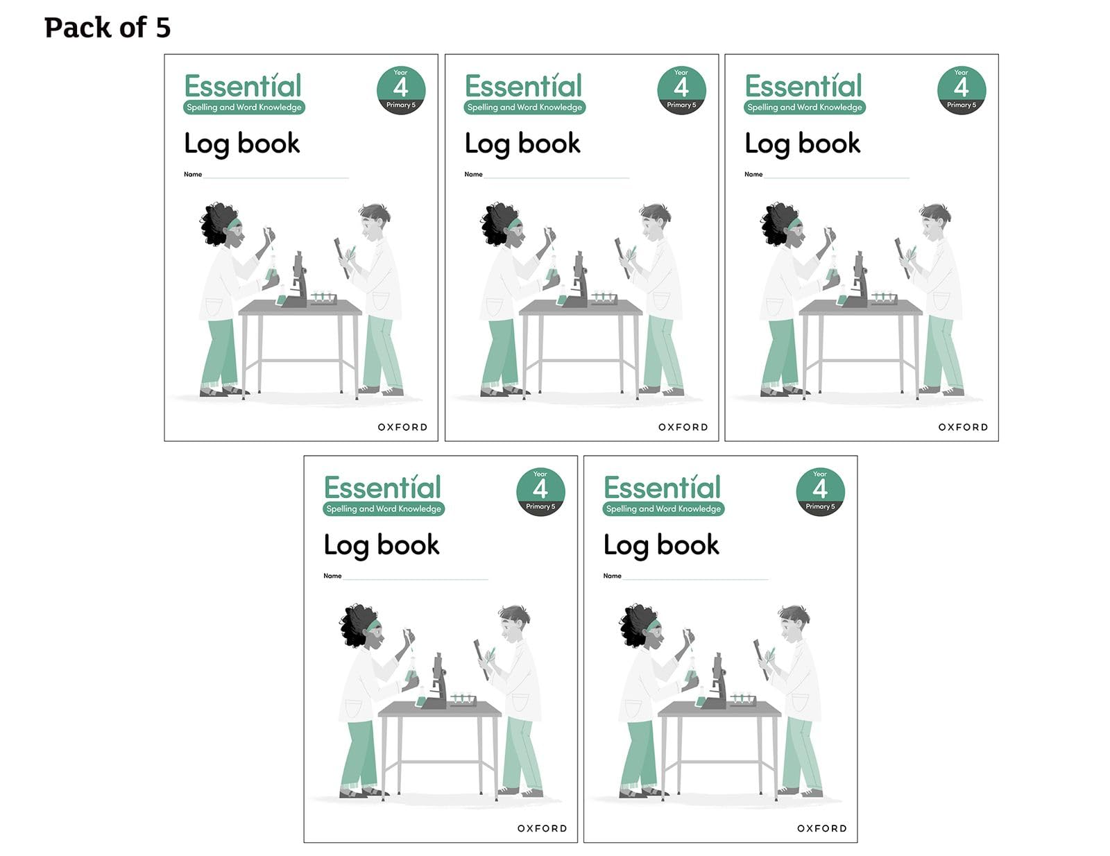 Year 4 Log Book Pack of 5 (Essential Spelling & Word Knowledge)