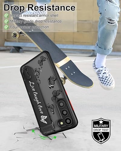 Miniatura 6 de Funda A54 con correa y soporte, diseño femenino femenino de silicona, compatible con Samsung Galaxy A54 5G