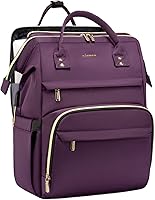 Vista 18 de Mochila para laptop LOVEVOOK para mujer, Negro, Mochilas Daypack