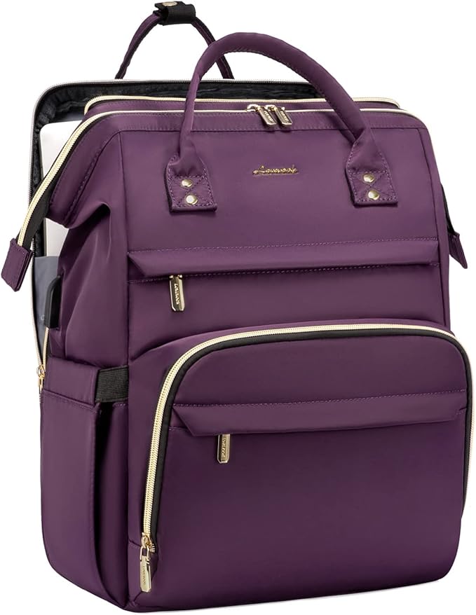 LOVEVOOK 17.3 Inch Laptop Backpack, Large Travel Backpack for Women, Water Resistant