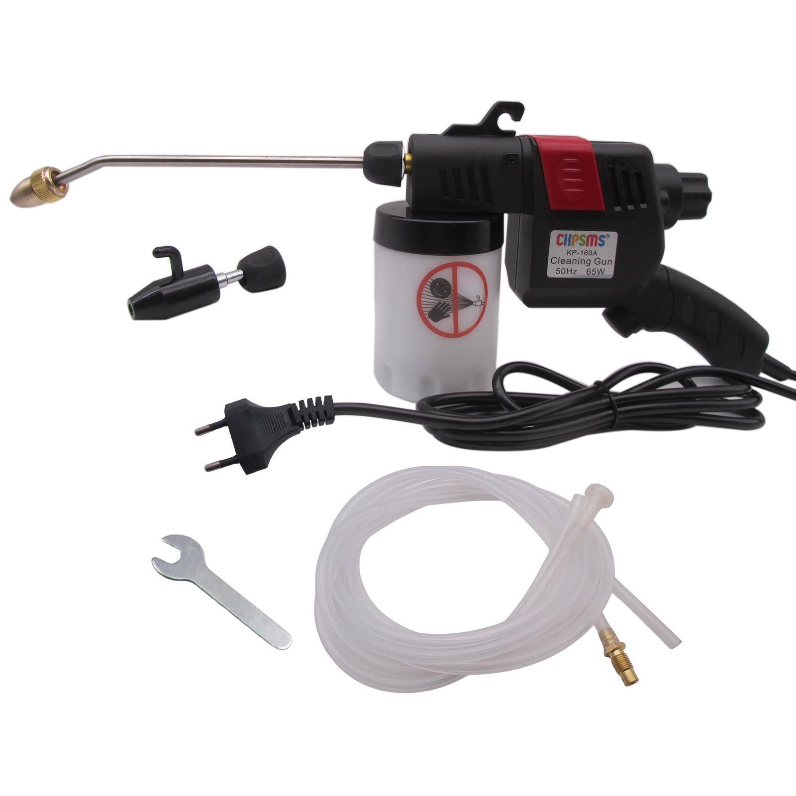 ckpsms- #KP-160A 220V Fleckenentfernerpistole für Textilflecken, Fleckenentfernerpistole mit 2 Düsen und doppeltem Saugsystem, Fleckenentfernerpistole für Stoffe, Schuhe, Steine ​​und Küchenöl