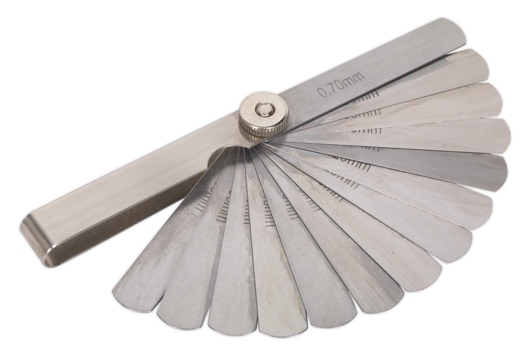 Sealey Silver Vs511 Feeler Gauge 15 Blade - Metric