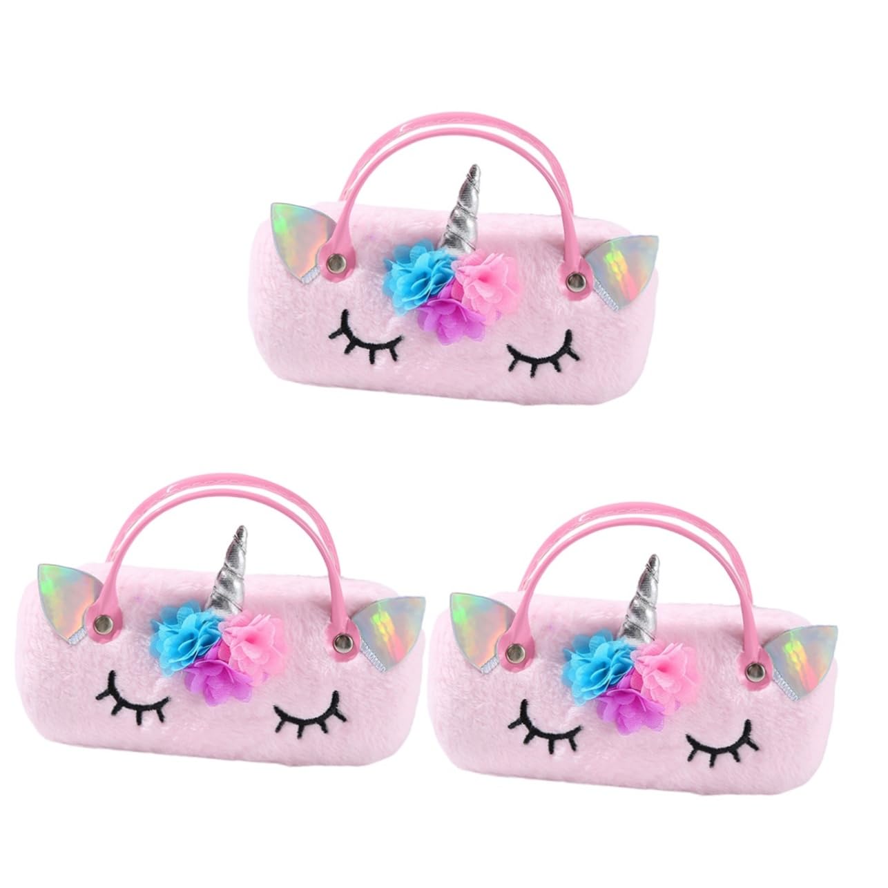 4 Stück Tragbare Brillentasche Tragbares Brillenetui Sonnenbrillenetui Organizer Zur Brillenaufbewahrung Aufbewahrungsbox Für Sonnenbrillen Handlich Geldbörse Rosa Kind Plüsch