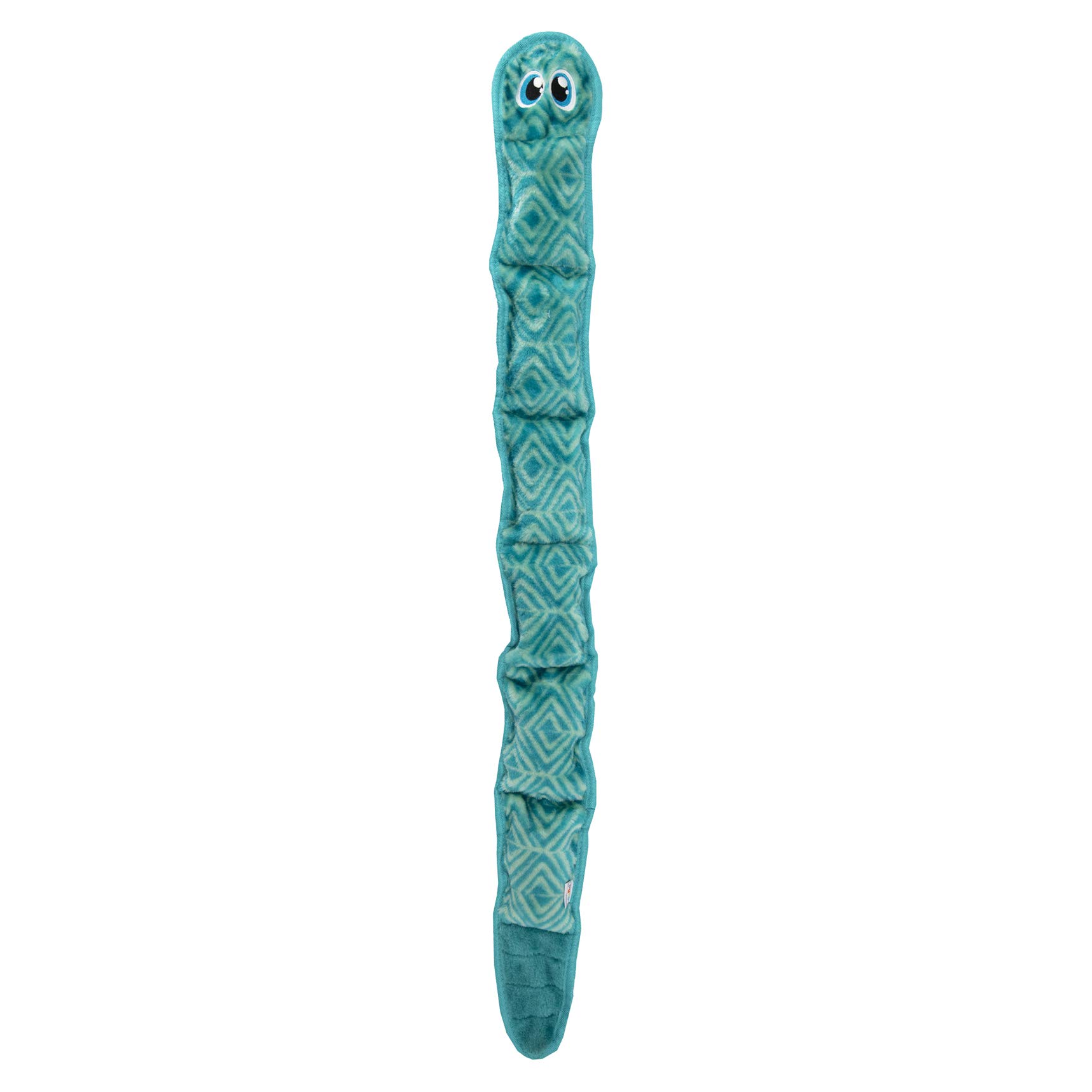 Outward Hound Durablez Tough Plush Squeaky Dog Toy, Snake, Blue, XL