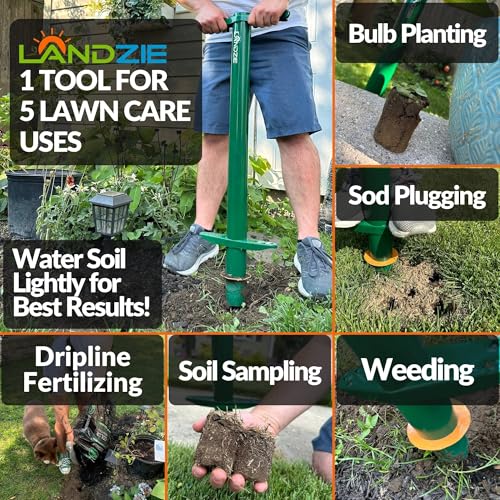 Herramienta manual Landzie para plantar bulbos y césped miniatura 3