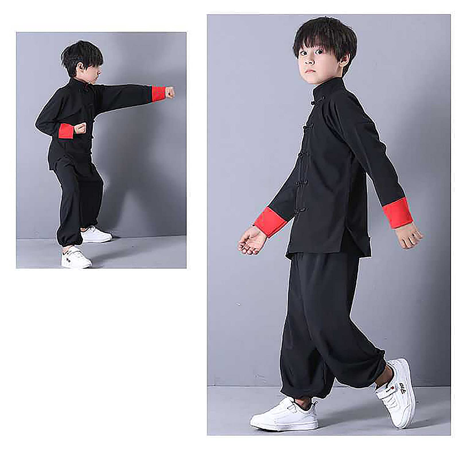 Dzieci chińskie tradycyjne stroje treningowe Kung Fu mundury do medytacji mundury do Tai Chi i medytacji Tai Chi jednolite, B, 3XL