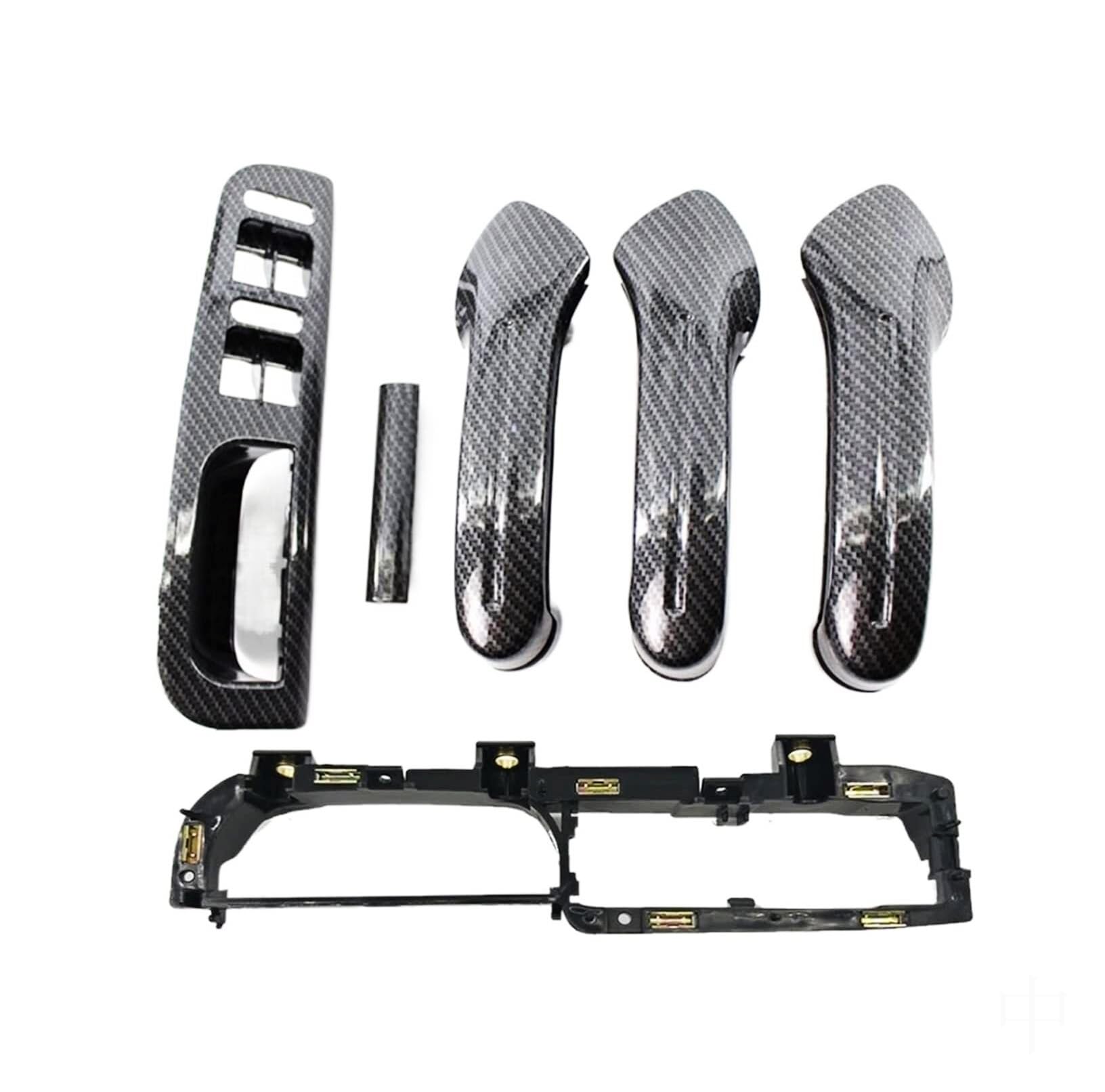 GTDTKGANAK for Vw for Golf 4 MK4 for Bora for Jetta 1999-2004 Inner Door Handle Interior Door Panel Handle Decorative Covers(6pcs)