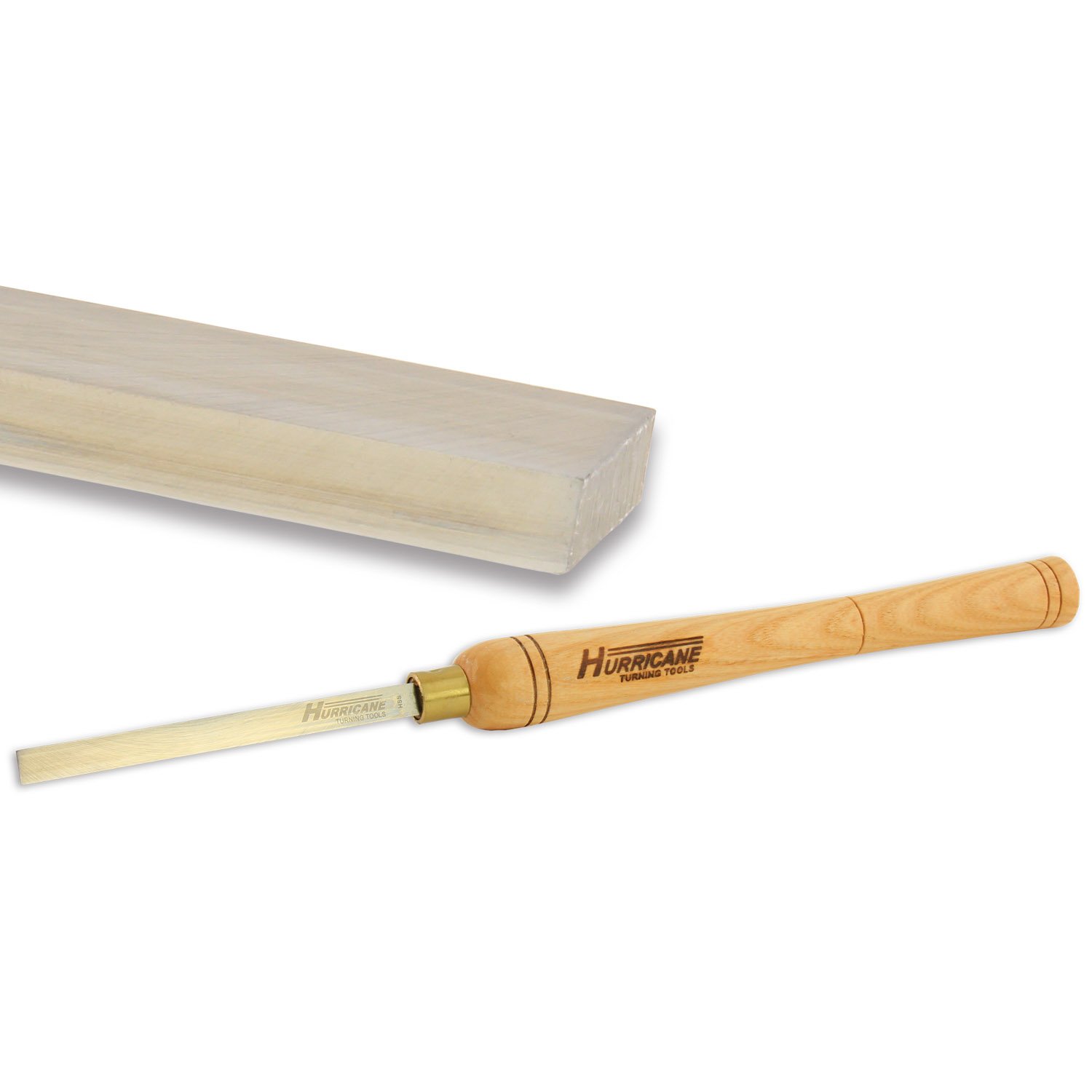 Hurricane Turning Tools, HTT-117, High Speed Steel, 1/2" Square Scraper for Woodturning