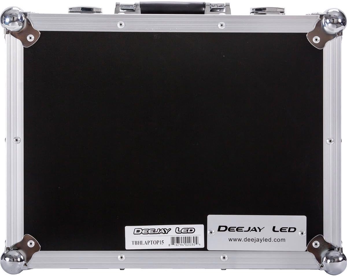 DEEJAY LED TBHLAPTOP15 Fly Drive Case For One 15-Inch Laptop Computer Plus Accessories Ata-300 Style Durable Transport Storage Case Easy Locking Fit and Tongue