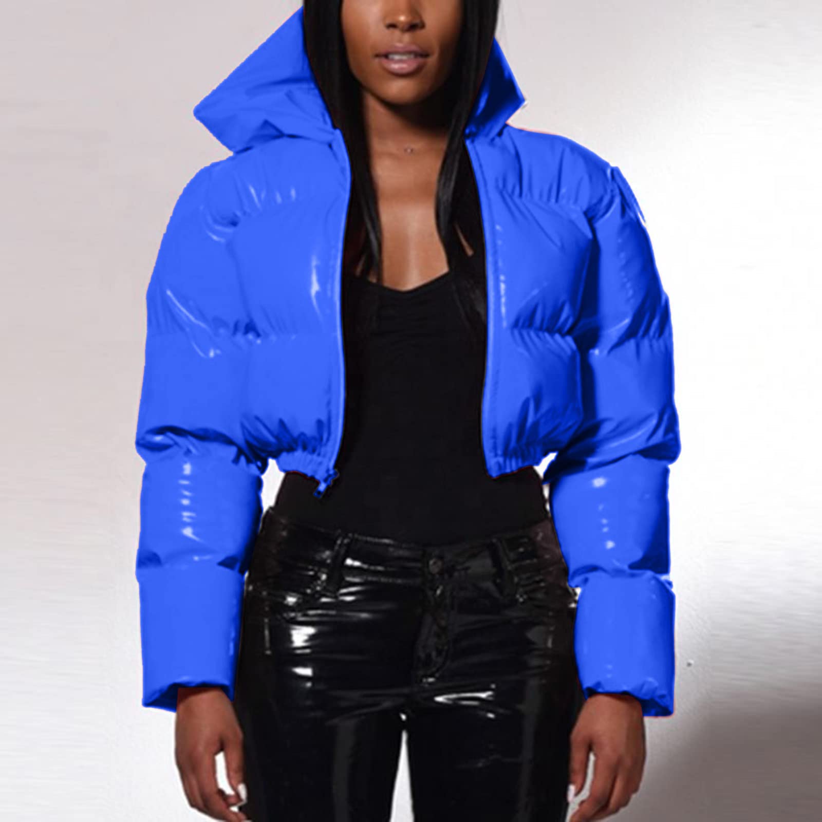 Cappotto Donna Con Cappuccio Leggeri Invernale Giacca Elegante Parka