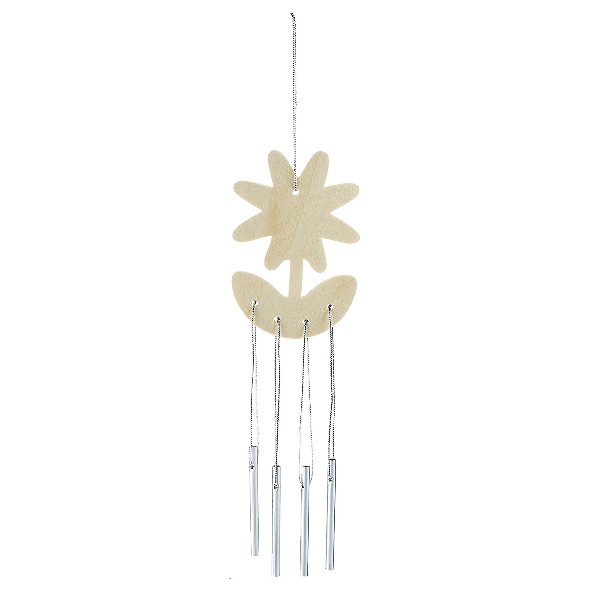 Lot de 4 Carillons en Bois à colorier basé sur le thème du Jardin - Idéal pour les décorations Lot de 4 Carillons en Bois à colorier basé sur le thème du Jardin - Idéal pour les décorations