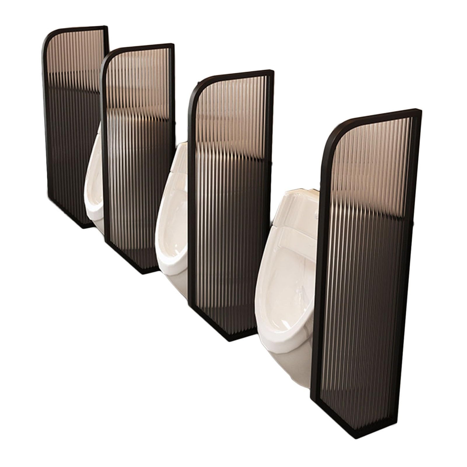 Zfucmayl Black Urinal Privacy Screen,47.24 X 15.74In Urinal Privacy Baffle,Tempered Glass Panel Squat Toilet Baffle Screen,For Hotels/Public Places/Shop(,47.24 X 15.74In-1Pcs)