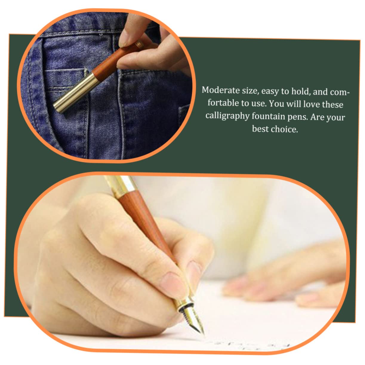 4stücke Retro Füllfederhalter Für Schreibanfänger Schul Und Bürostationery Für Calligraphy Und Schreiben Tragbar Und Leicht