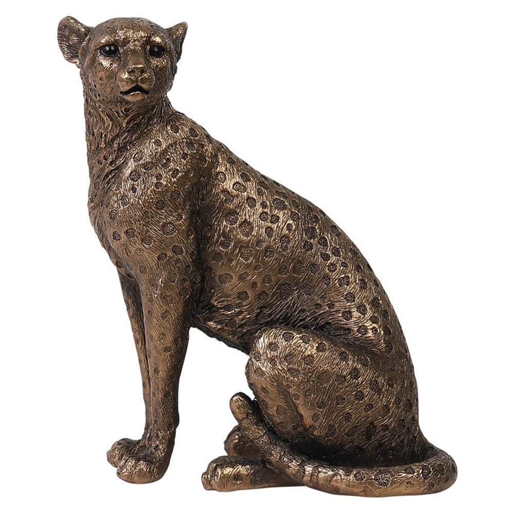 IJSDNVJNDX Minimalist for Living Room Desk Decorative Art Piece Leopard Resin Sculpture Panther Statue Elegant A
