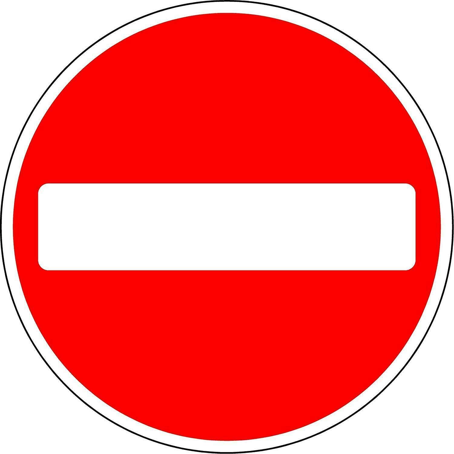 Epochsign #Ss232 No Entry For Vehicular Traffic Street Metal Warning Sign 12X12 Inches