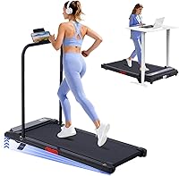 Kassadin 3.0HP Walking Pad Treadmill with Incline & Removable Handles - Portable Under Desk Treadmill, 0.6-7.6MPH, 350lbs, Quiet for Small Spaces