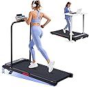 Electric Treadmills for Home with Incline, Walking Pad Treadmill with Handle Bar, 0.6-7.6MPH Portable Small Treadmills with Handles for Home Small Spaces, 3.0HP Walking Pad with Incline and 350LBS