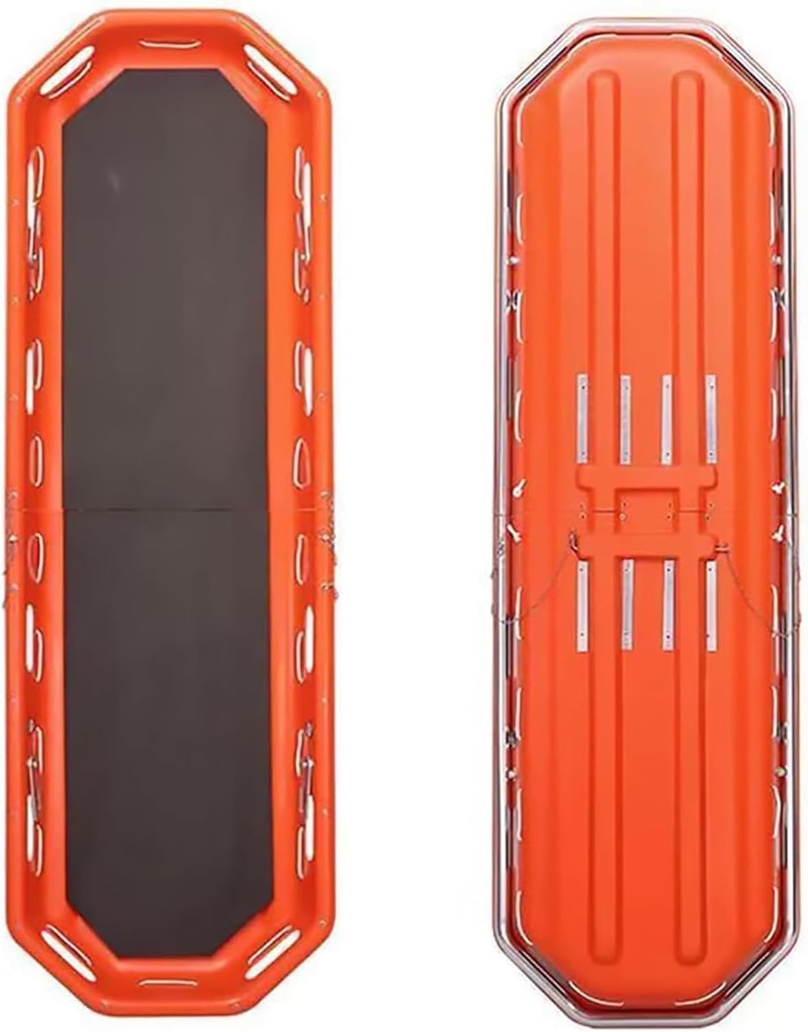 Barella Rescue Basket, Cesto in Acciaio Inox per barella di Emergenza, con Cinghie di Sollevamento e Imbracatura di Sollevamento, per Elicottero e Soccorso