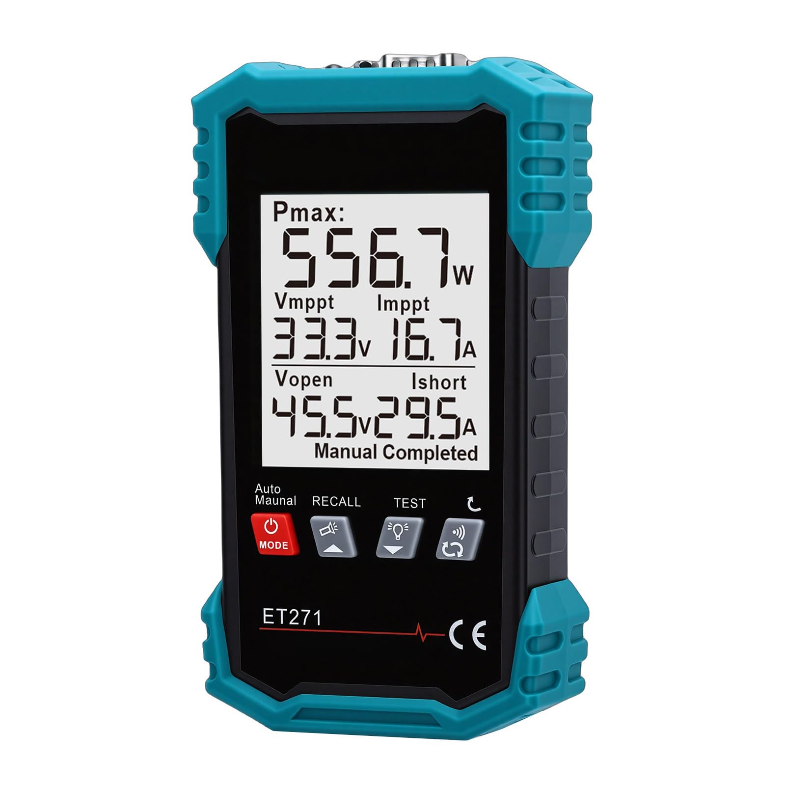 Ausla Tester per Pannelli Solari con Tracciamento MPPT, Analizzatore Fotovoltaico da 2000 W 90 V 40 A, Memorizzazione Dati LCD Retroilluminato, per Tecnici Solari Test Fotovoltaici Commerciali