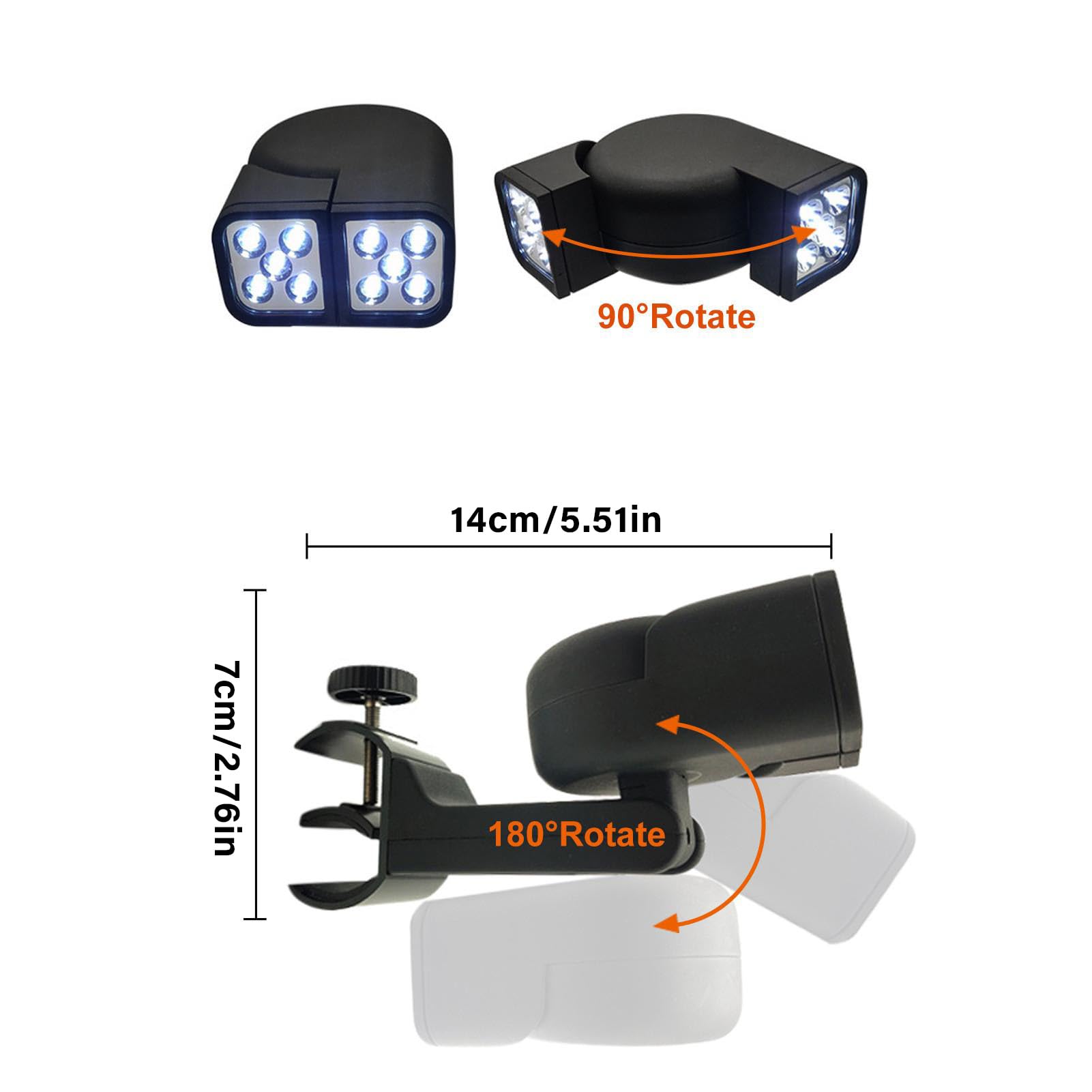Lampe de Barbecue pour Barbecue, Lumières de Gril pour Barbecue, étanche, Super Lumineuse, Lampe LED, Résistante à la Chaleur, Flexible, pour la Cuisine en Plein Air (noir)