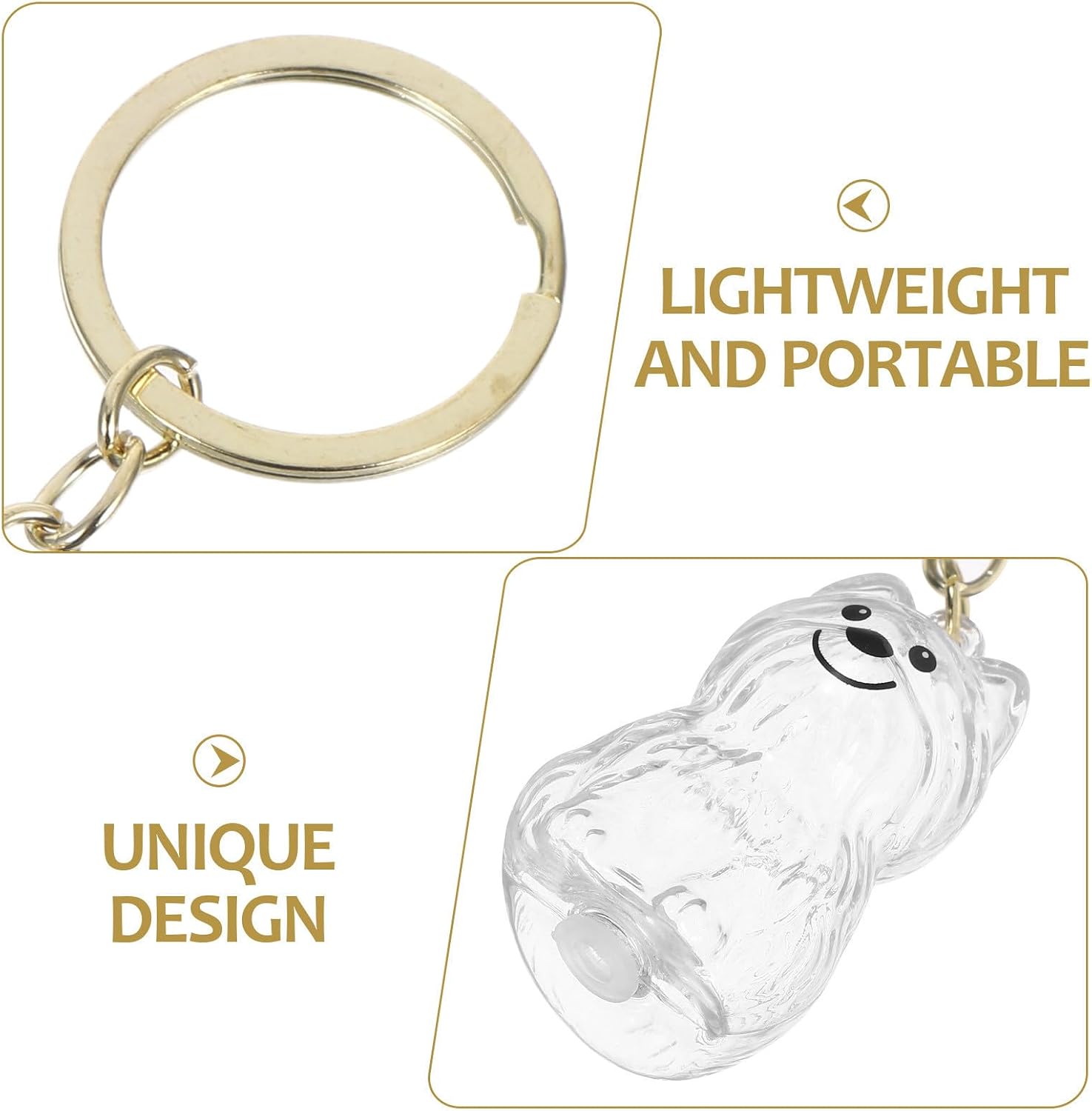 4pcs Pet Hair Keepsake Box Keychain with Portable Abs Box for Travel image 3