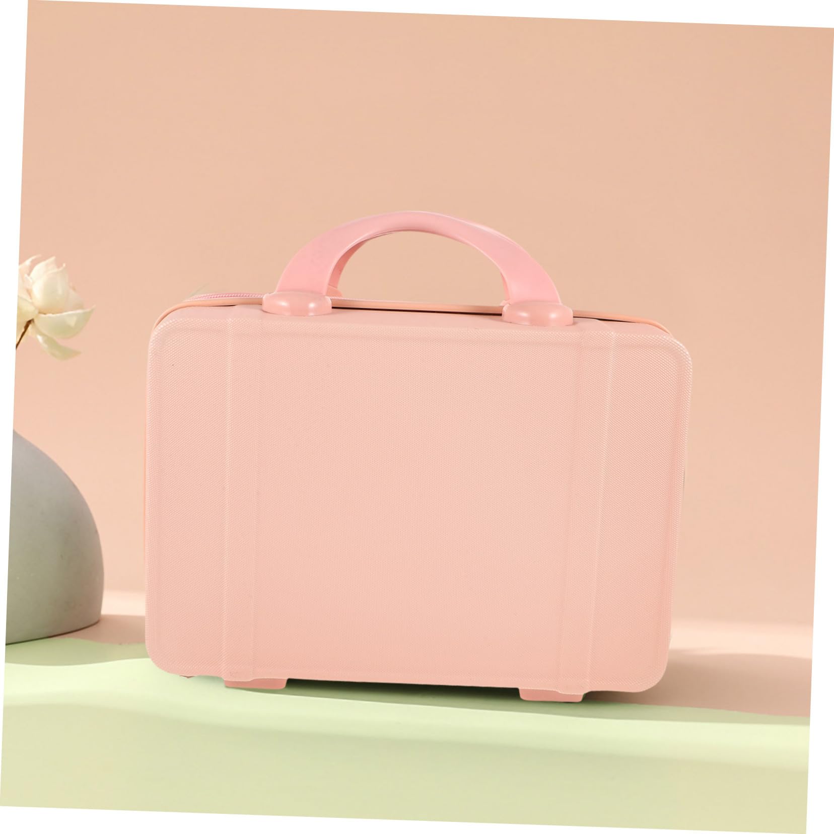 Alipis Kosmetikkoffer Mini-Koffer-Handtasche für Reisen Hartschalenkoffer Kulturbeutel Tragbar Geräumig Stabiler Griff Make-up-aufbewahrung