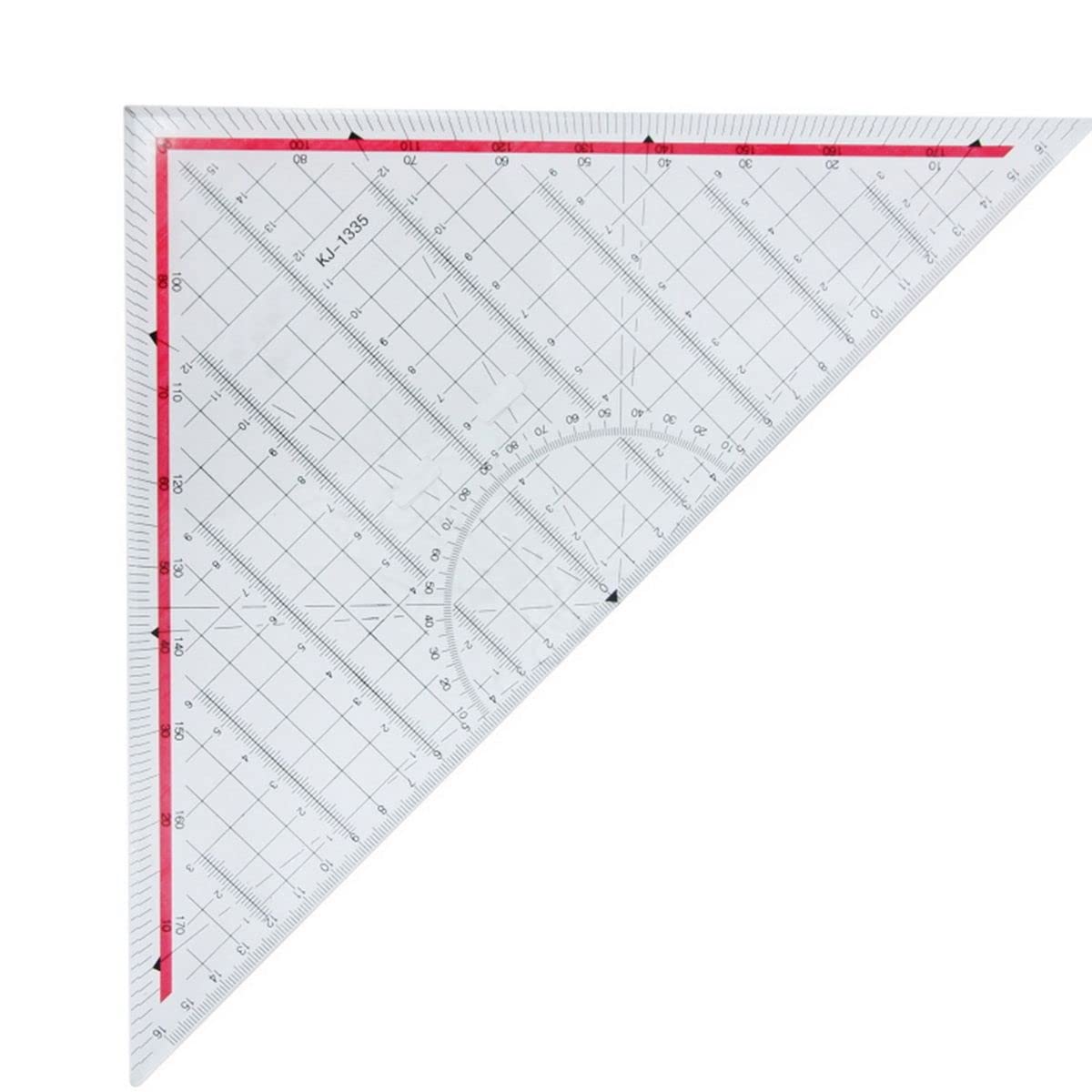 R H lifestyle Triangle with Yellow Handle Drawing Stencils Ruler ...