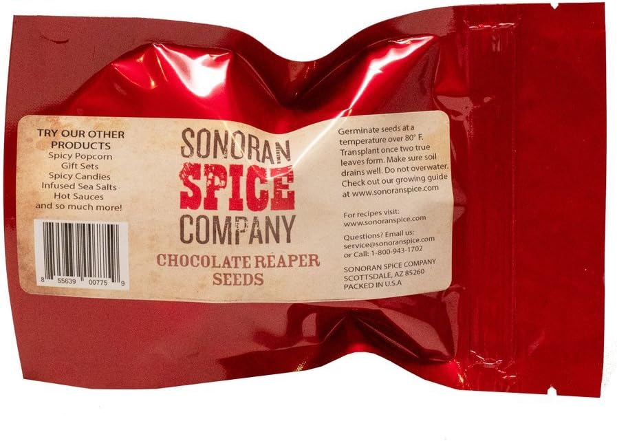 Chocolate Carolina Reaper Seeds - 30 Count