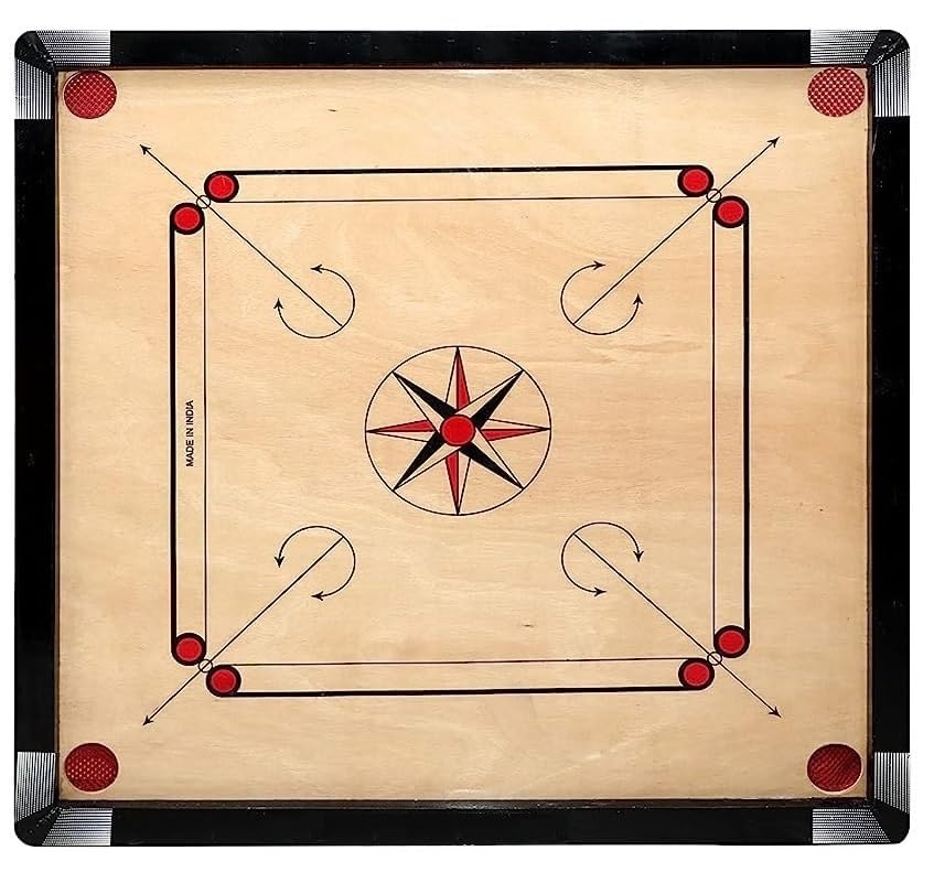 Adult,Kid Superior Matte Finish Practice Carrom Board For Serious...