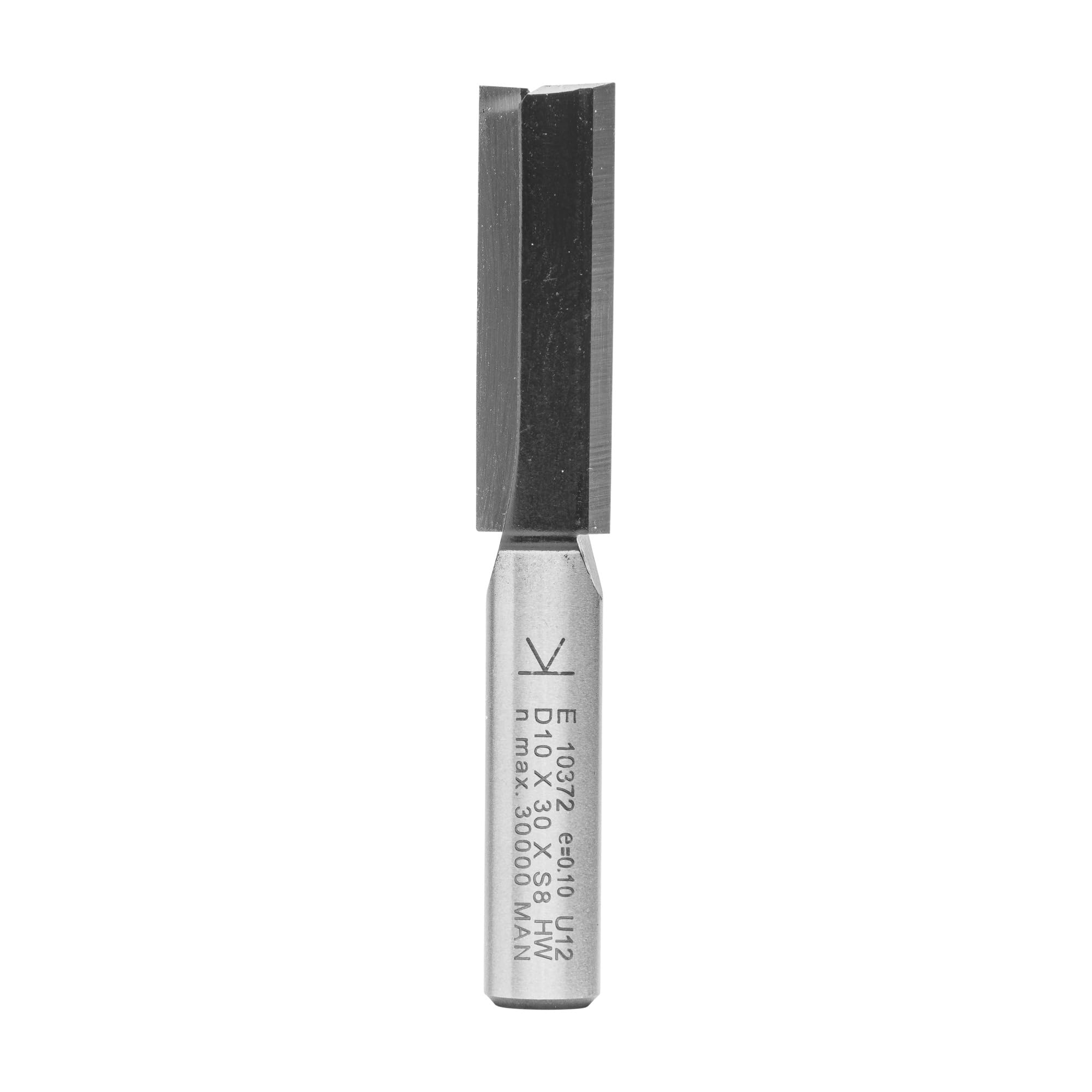 ENT 10372 Fresa per incastri caburo, gambo (S) 8 mm, diametro (D) 10 mm, NL 30 mm, SL 32 mm, GL 62 mm