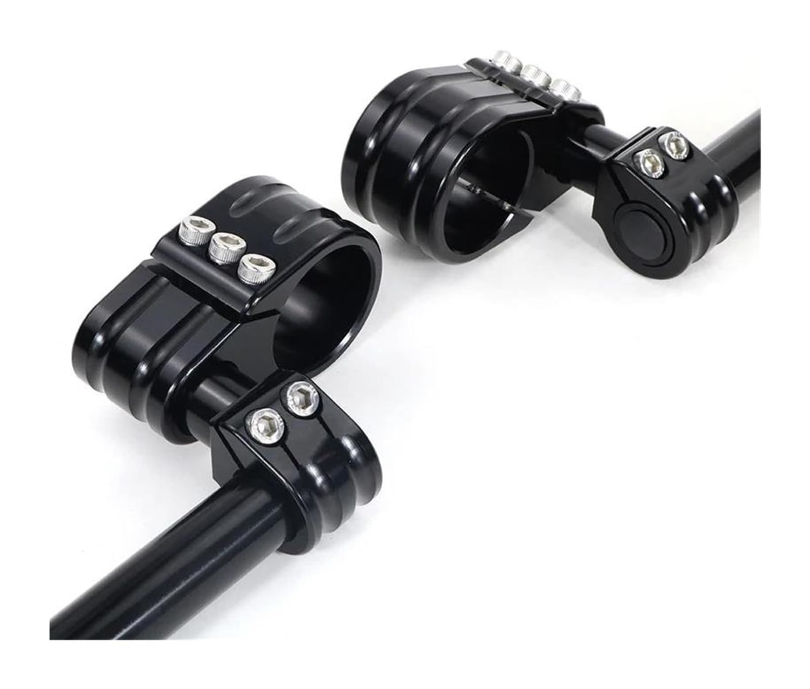 Kit De Rehausseurs Guidon pour Moto Réglables Fixations Universelles pour 50 Mm Rehausse De Guidon