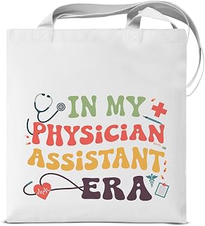 PA Physician Assistant Tote Bag for Women Medical Students in My Physician Assistant Era Reusable Grocery Shoulder Bag for Shopping Work Travel PA Totes Gifts