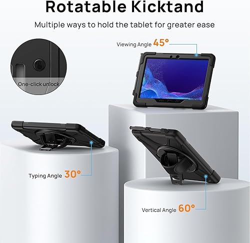 Miniatura 2 de Funda para tableta con función de atril, correa de mano y correa para el hombro (funda para iPad 2/3/4)