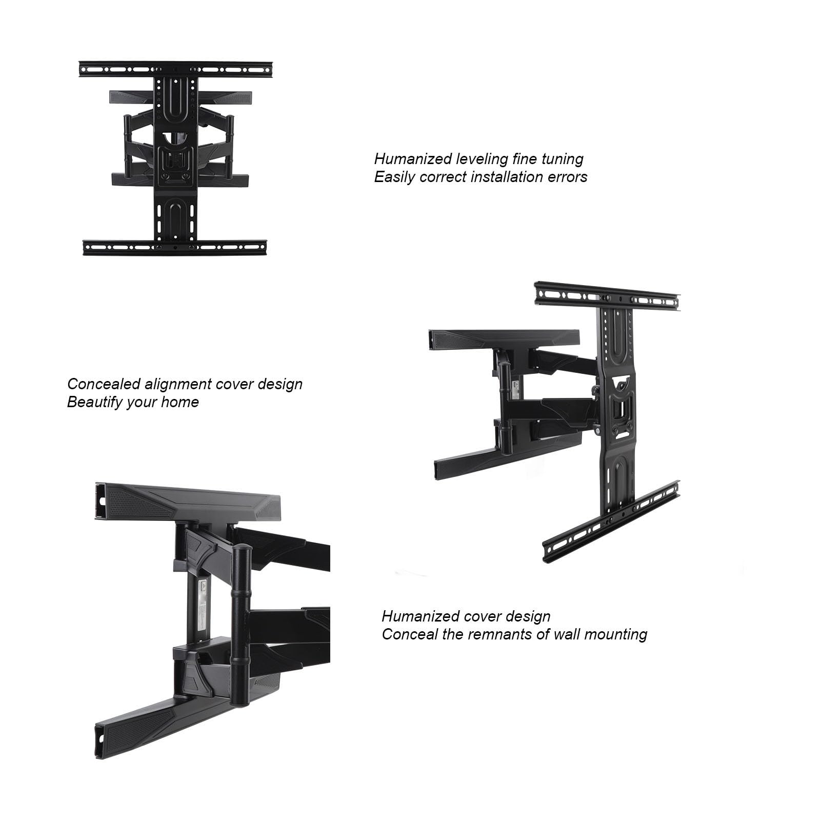 Zunate Supporto TV a Parete con Movimento Completo per TV da 40-80 Pollici