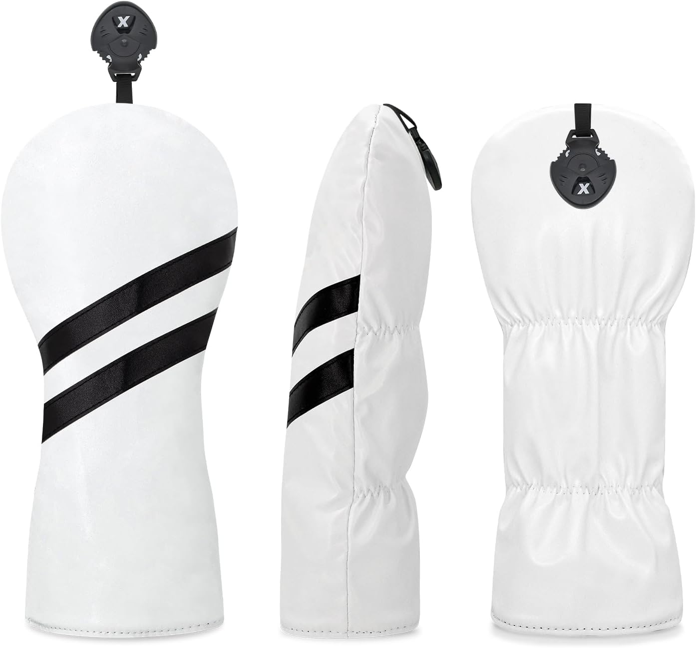 Golf Club Covers for Driver, Fairway, Hybrids - 3 Options - Golf Driver Headcover/Golf Fairway Wood Head Cover/Hybrid Headcover for Men/Women Golfer