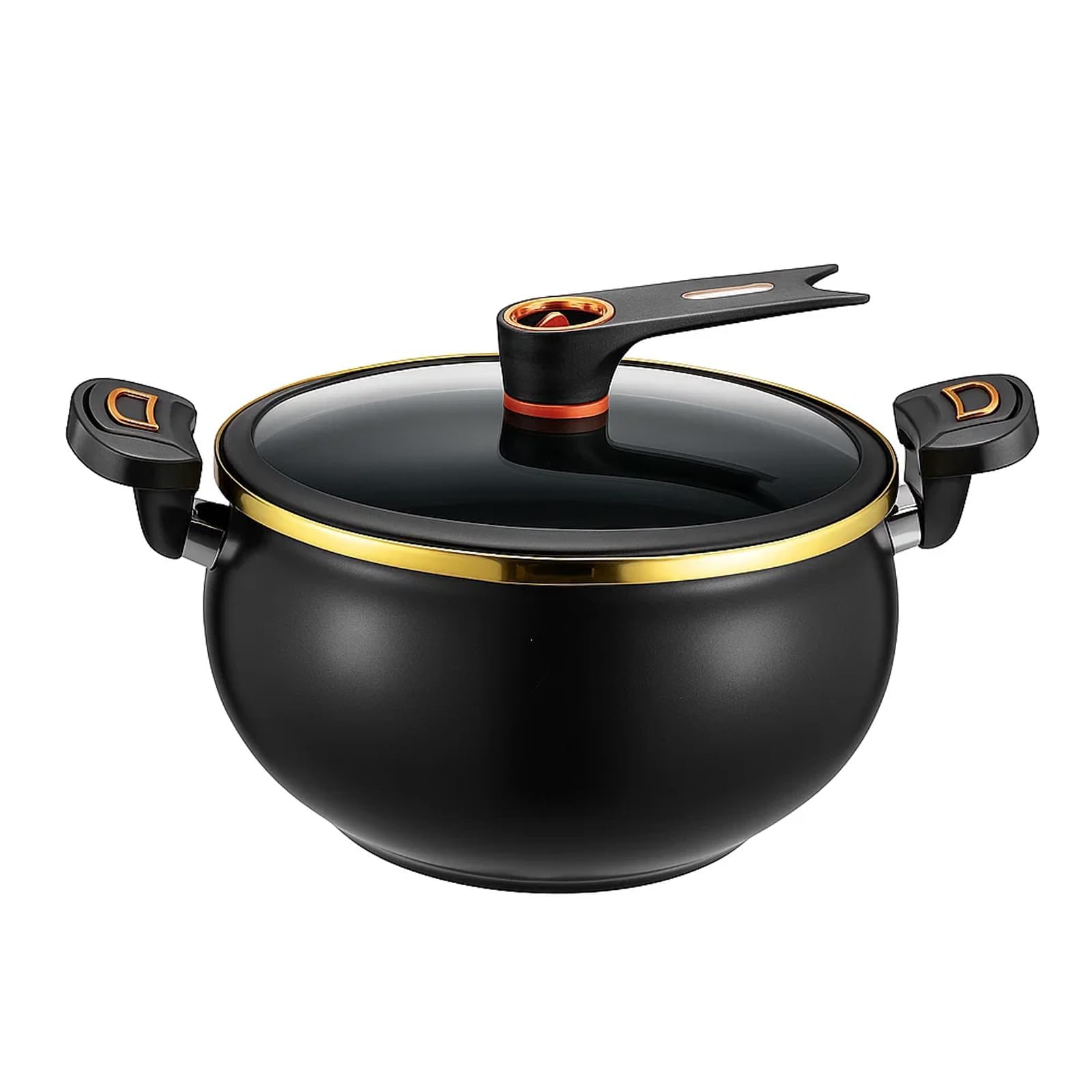 EVERGOODS 8L Stew Pot with Lock Lid Large Capacity – Stock Pot for Braising, Soups, Stews, and Bread Baking, Induction Compatible, Oven & Stovetop Safe, Kitchen Serving Essential