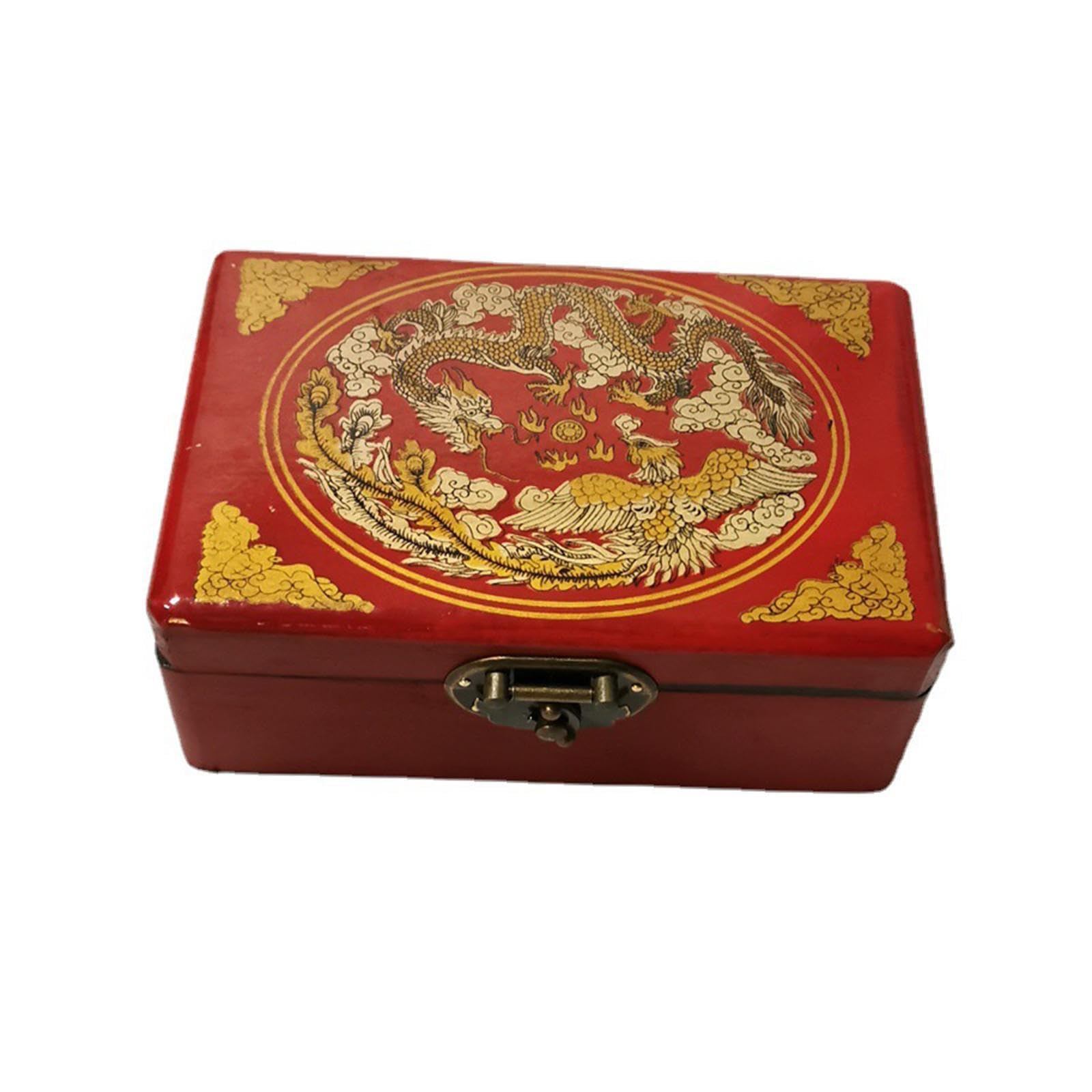 Coffret en Bois de Mini-tuiles de Mahjong Classiques, Facile à pour Les débutants et la Famille. Jeu de Mahjong Traditionnel Chinois, Portable et, Double Couleur