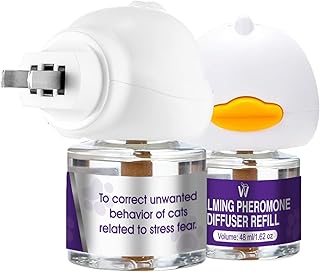 Cat Calming Diffuser - Effective Solution to Reduce Cat Anxiety Plug in Pheromone Diffuser Suitable for Home Use（1-Pack）